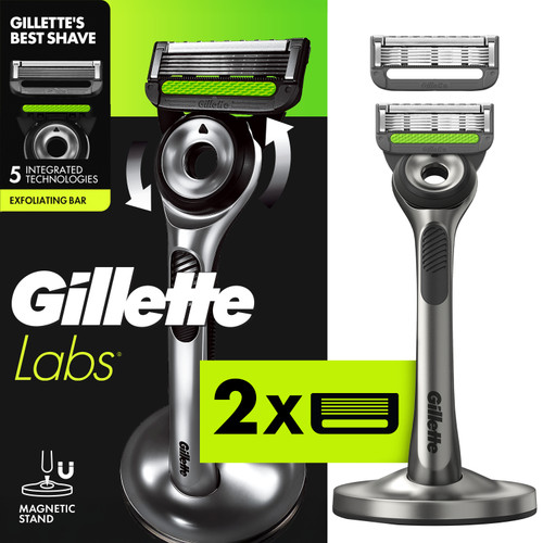 GilletteLabs with Exfoliating Bar Razor (1 Handle + 2 Cartridges) GilletteLabs with Exfoliating Bar Razor (1 Handle + 2 Cartridges)