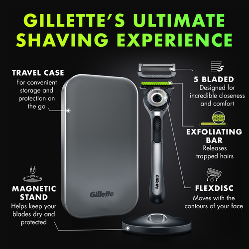 GilletteLabs with Exfoliating Bar Razor (1 Handle + 3 Cartridges + 1 Travel Case) GilletteLabs with Exfoliating Bar Razor (1 Handle + 3 Cartridges + 1 Travel Case)